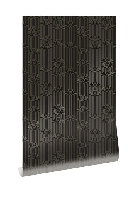 Golden Lines Wallpaper Black Gold 2 Trake Sorum Design