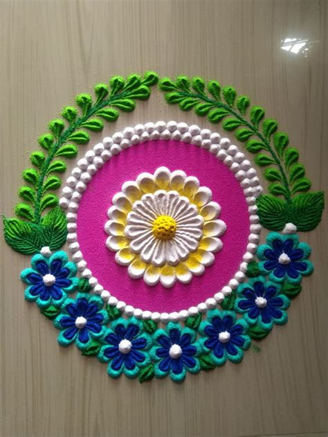 Attractive Rangoli Design For New Year Very Easy Rangoli Designs