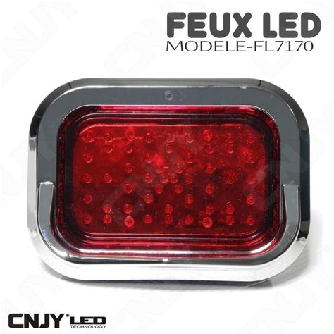 FEUX STOP POSITION A LED ROUGE 12V 24V ETANCHE IP68 POUR AUTO MOTO QUAD