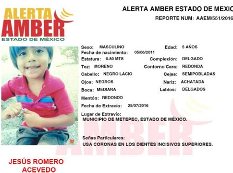 Activan Alerta Amber Por Menor Desaparecido En Metepec Reporte