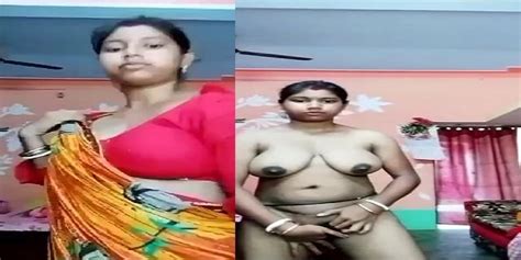 Bengali Boudi Striptease Nude Big Boobs Shown