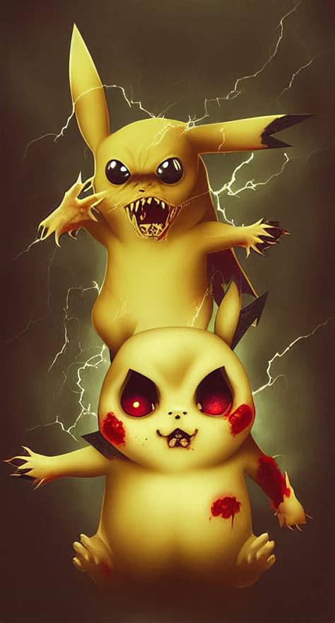 Pikachu Zombie (#1) by BoomLabStudio on DeviantArt