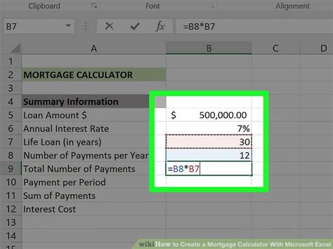 Ways To Create A Mortgage Calculator With Microsoft Excel