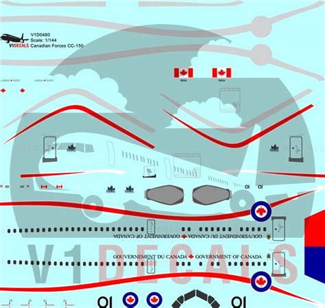 Royal Canadian Air Force Rcaf Airbus A Cc Polaris V Decals