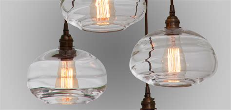 Optic Blown Glass Pendant Lights | Hammerton Studio