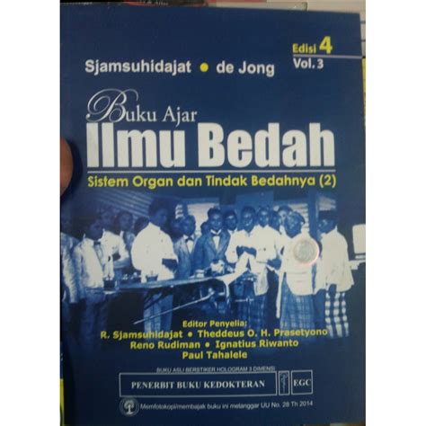 Jual Buku Kedokteran Ajar Ilmu Bedah Sistem Organ Dan Tindak Bedahnya