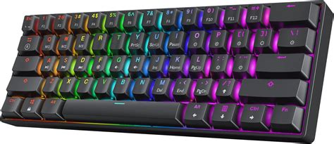 Hk Gaming Gk61 Mechanical Gaming Keyboard 61 Keys Multi