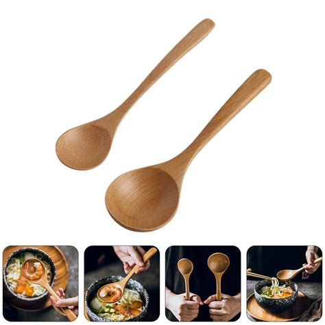 Cucharas De Cocina De Madera Cuchar N De Sopa De Madera Japonesa Cena