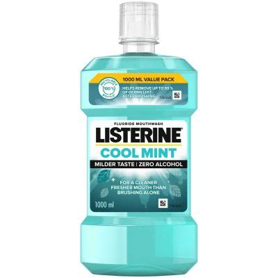 Listerine Mouthwash Zero Mild Mint 1l Dis Chem