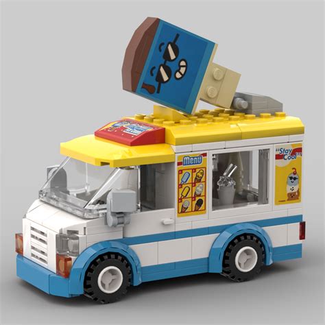 LEGO MOC Cute Ice Cream Truck by timroberson | Rebrickable - Build with LEGO