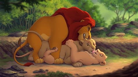 Rule 34 2girls Bisexual Feline Feral Incest Kissing Lesbian Lioness Mother And Son Mufasa