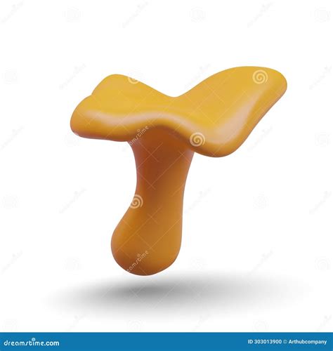 Chanterelle, Edible Forest Mushrooms. Colorful Cartoon Illustration