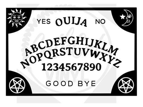 Classic Ouija Board Sun And Moon Svg Jpeg Dxf And Png Etsy