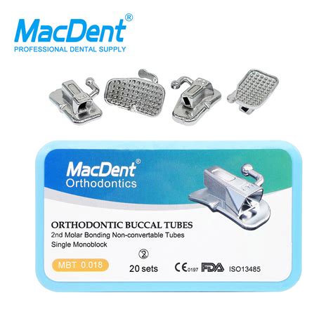 Dental Orthodontic Bondable Buccal Tubes Mbt Roth St Nd Molar