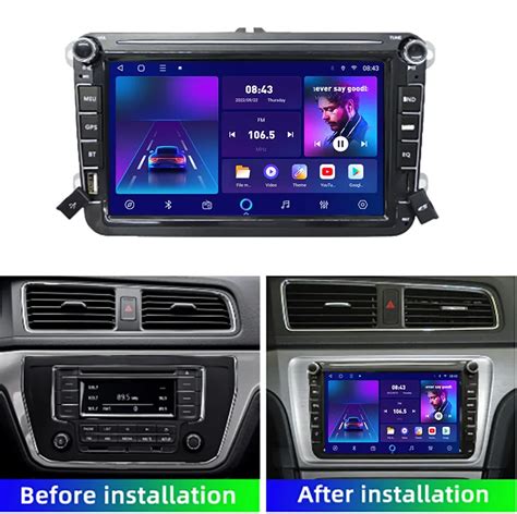 New Head Unit 8inch Android Car Audio System 8core 4 64g For Vw