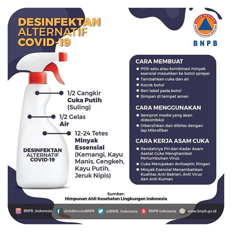 Cara Buat Desinfektan Sendiri Hutomo