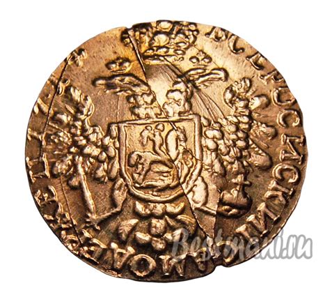 1 червонец 1714 Петр 1, новодел раскол штампа — Купить копии монет ...
