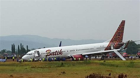 Foto Batik Air Yang Tergelincir Terbang Sejak 2013