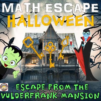 Halloween Math Escape Room Haunted House Print Go Halloween Math