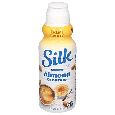 Silk Almond Creamer Dairy Free Creme Brulee 32 Fl Oz Dairy And Non Dairy Creamers Festival