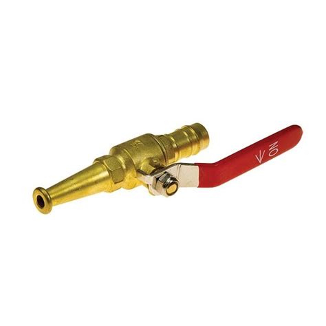 Hose Reel Nozzle - Brass - Lever - 19mm - Fireco Fire Safety