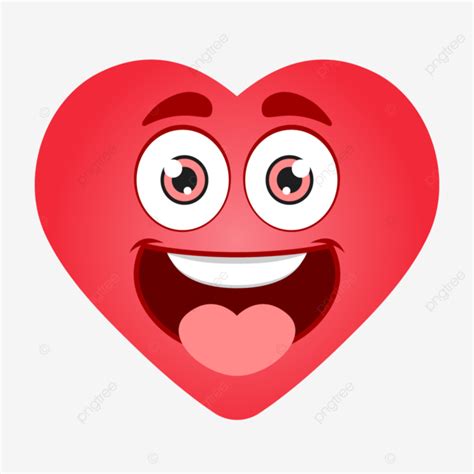 emoji de corazon feliz vector png emoticonos emoji de corazon