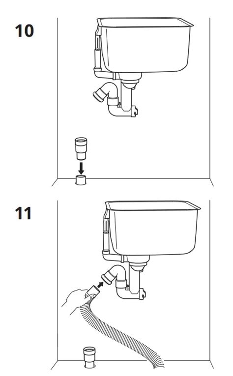 Ikea Lillviken Siphon Drain Valve 2 Containers Instruction Manual