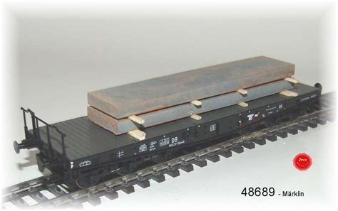 M Rklin Schwerlast Flachwagen Ssym Mit Brammen Der Db Achsig