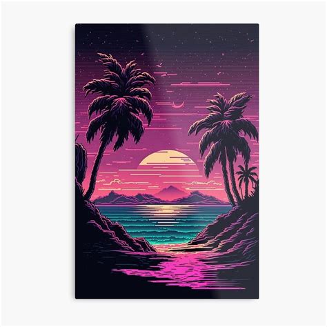 Retro Synthwave Sea Waves 80s Artofit