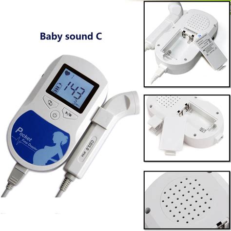 Foetale Doppler Ultrasound Baby Hartslag Detector Home Zwangere Doppler