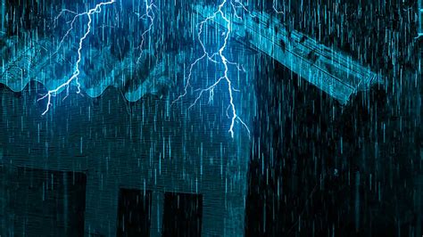 Fall Asleep In Under 5 Minutes With A Heavy Rainstorm And Thunder At