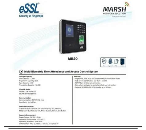 Matrix Face Recognition Essl Mb Multi Biometric Attendance And Access