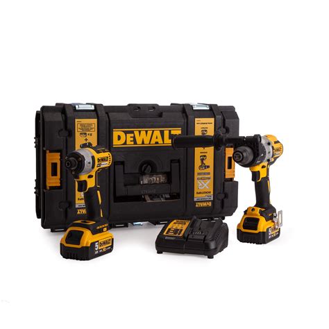 Toolstop Dewalt DCK276P2 18V XR Brushless Twin Pack DCD996 Combi