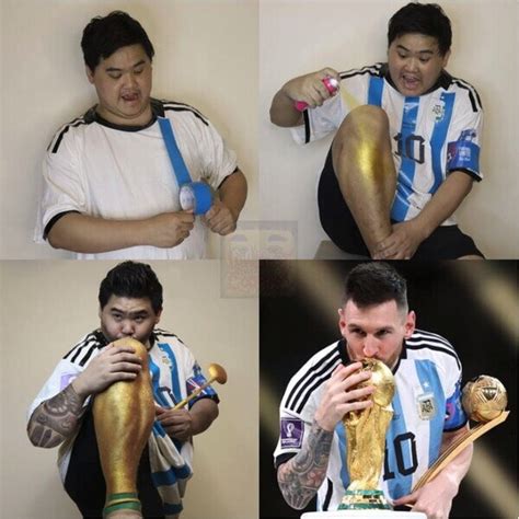 Cosplay De Messi Y La Copa Del Mundo Meme Subido Por Gynny Memedroid