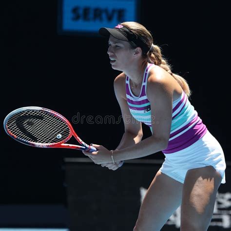 Professional Tennis Player Danielle Collins Of United States In Action