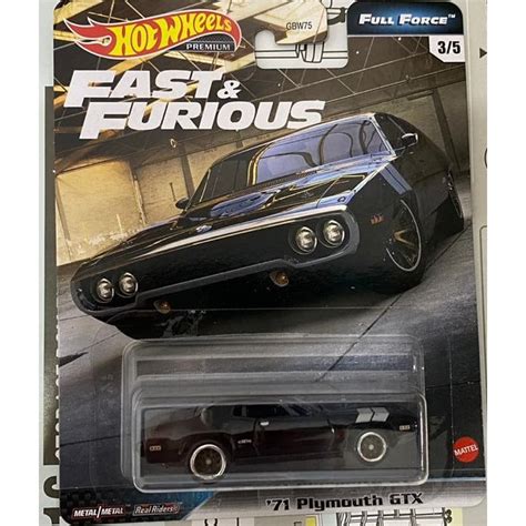 Jual Hot Wheels Full Force Fast Furious Plymouth Gtx Hitam Shopee Indonesia