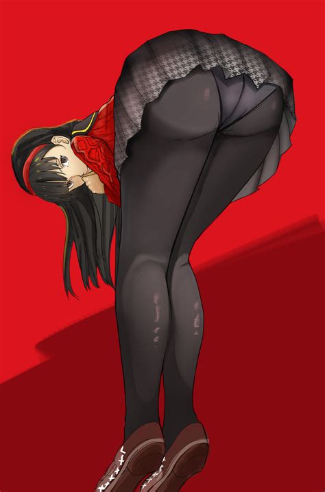 Rule 34 Amagi Yukiko Artist Request Ass Ass Focus Atlus Bent Over Female Female Only Nogami