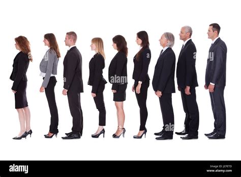 diverse business people standing