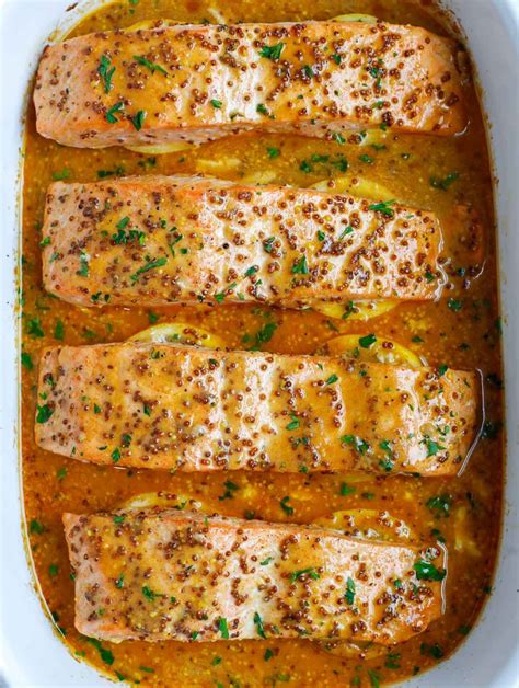 Baked Honey Mustard Salmon Cookin With Mima