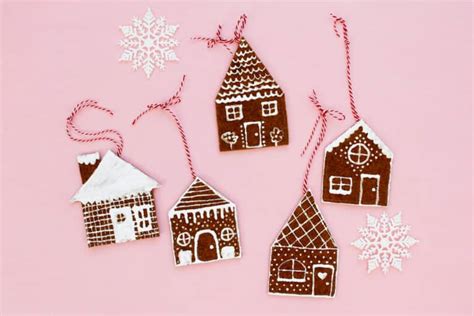 Gingerbread House Ornaments Diy With Felt See Kate Sew