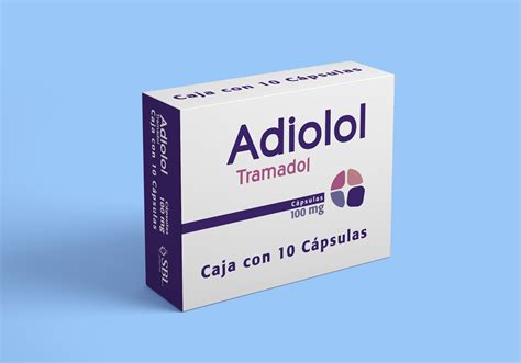 SBL Pharmaceuticals Tramadol Adiolol 100mg con 50 cápsulas