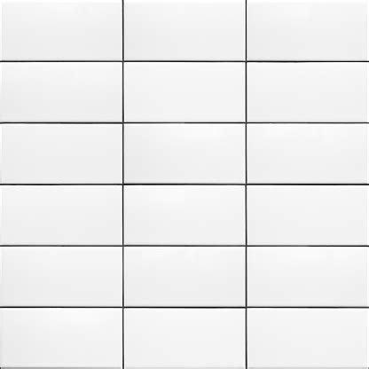 Seamless Pattern White 200 X 100 Ceramic Subway Tiles Stack Bond Stock ...