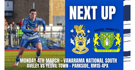 Next Up Aveley Vs Yeovil Town