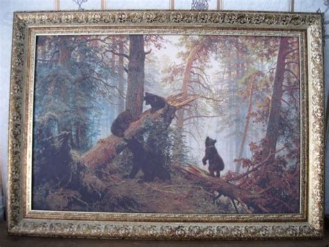 Продам.Репродукция картины Шишкина И. И "Утро в сосновом бору" 1889 г ...