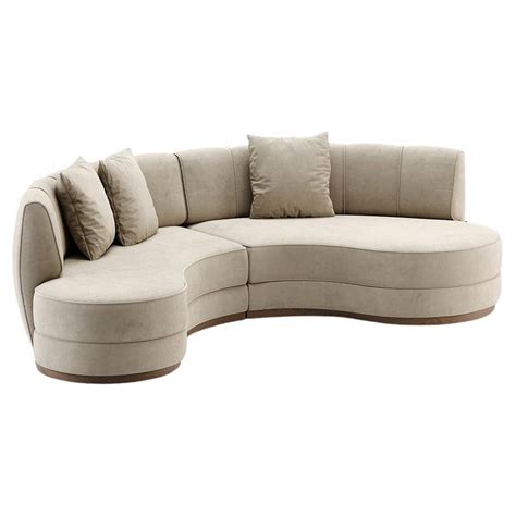 Curved Sofa Sectional Modern Baci Living Room