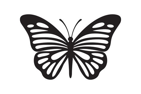 Butterfly Tattoo Silhouette Design Graphic Black Icon Of Butterfly