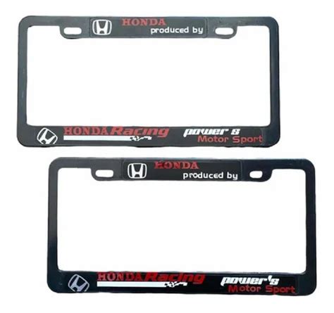 Juego Marcos Portaplacas Porta Placa Stiker Honda Meses Sin Intereses