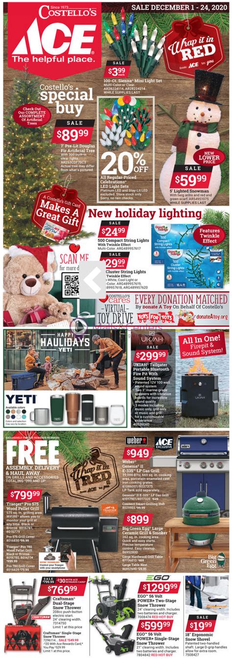 Ace Hardware Weekly Ad Valid From 12 01 2020 To 12 24 2020 Mallscenters