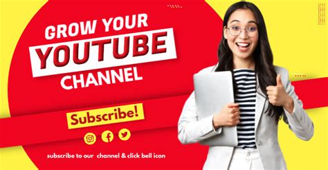 Youtube Channel Thumbnail Template Postermywall