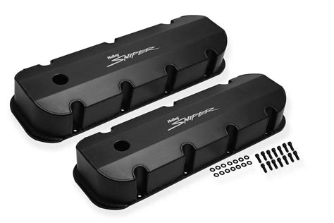 Buy Holley B Aluminum Valve Cover Set Tall Style W Baffle Smooth